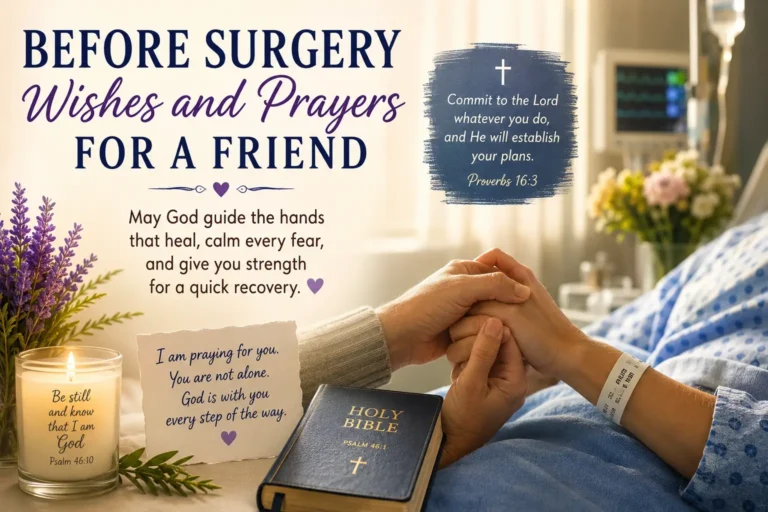 before surgery wishes and prayers for a friend