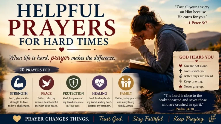 helpful prayers for hard times