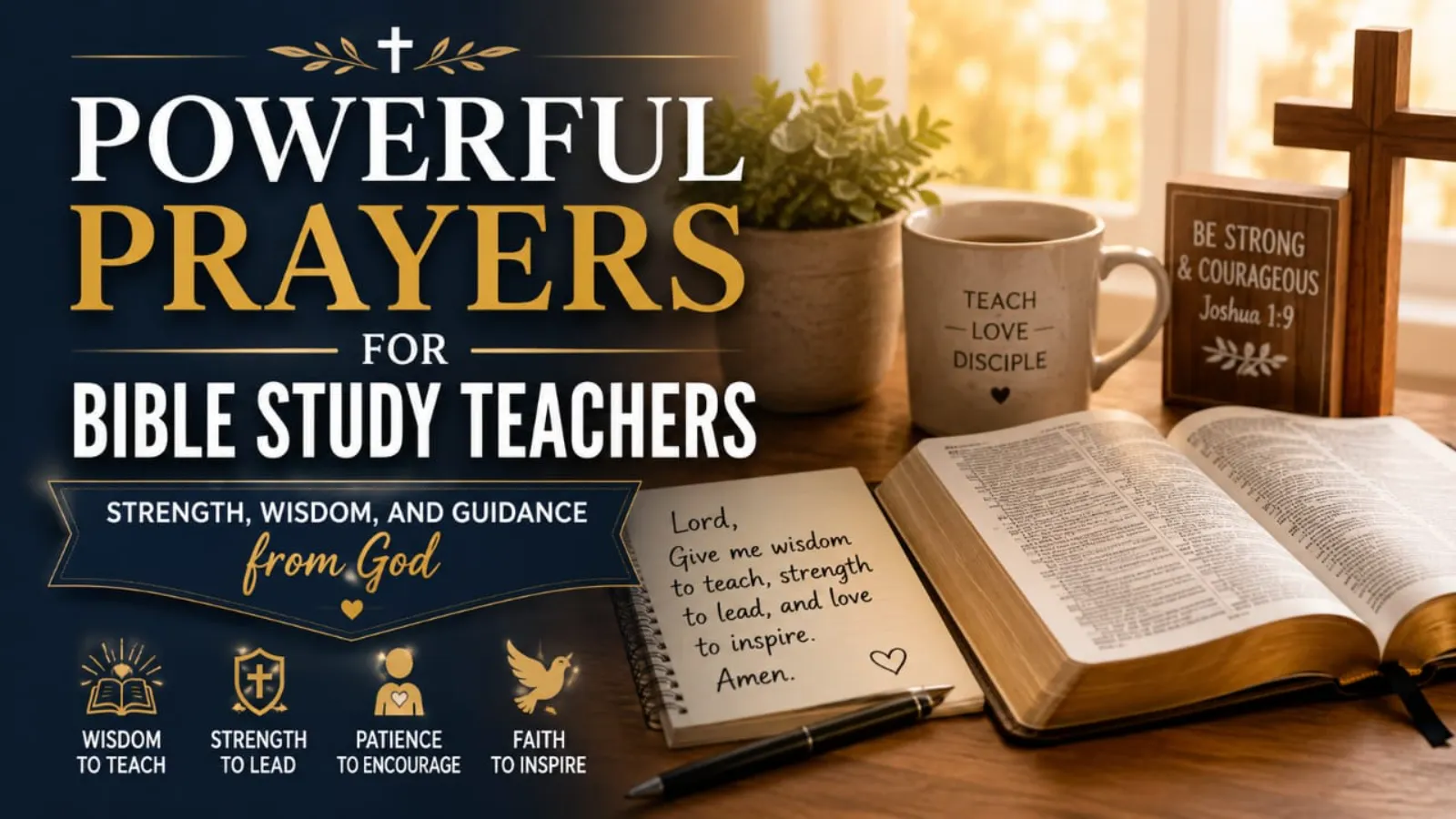 prayers for bible study teachers