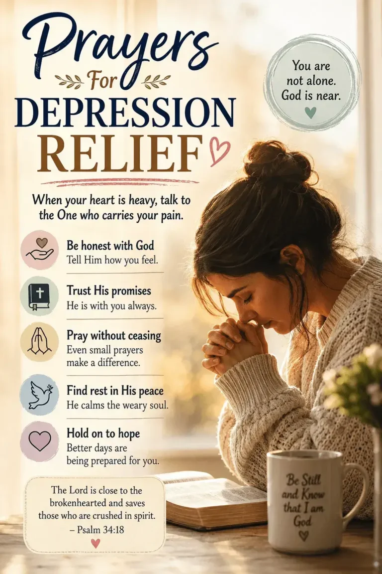 prayers for depression relief