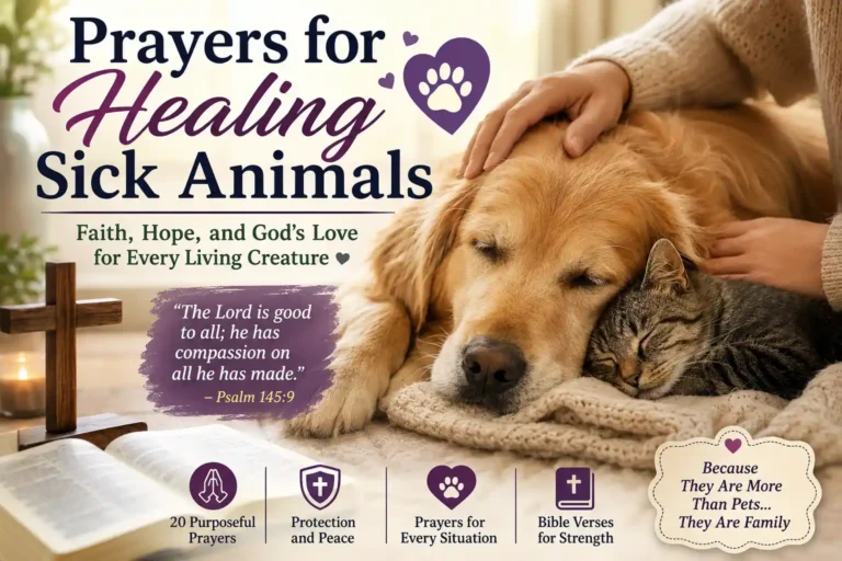 prayers for healing sick animals