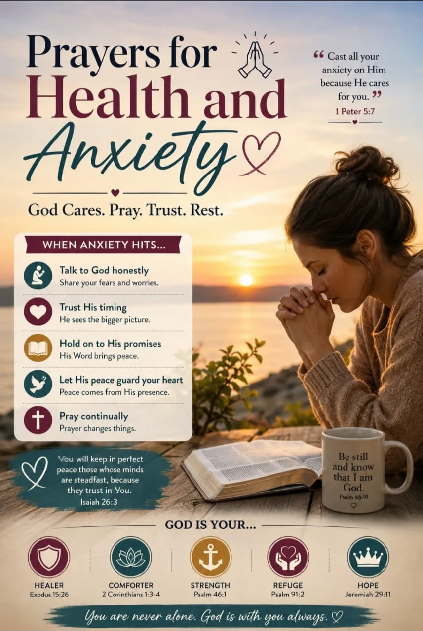 prayers for health and anxiety