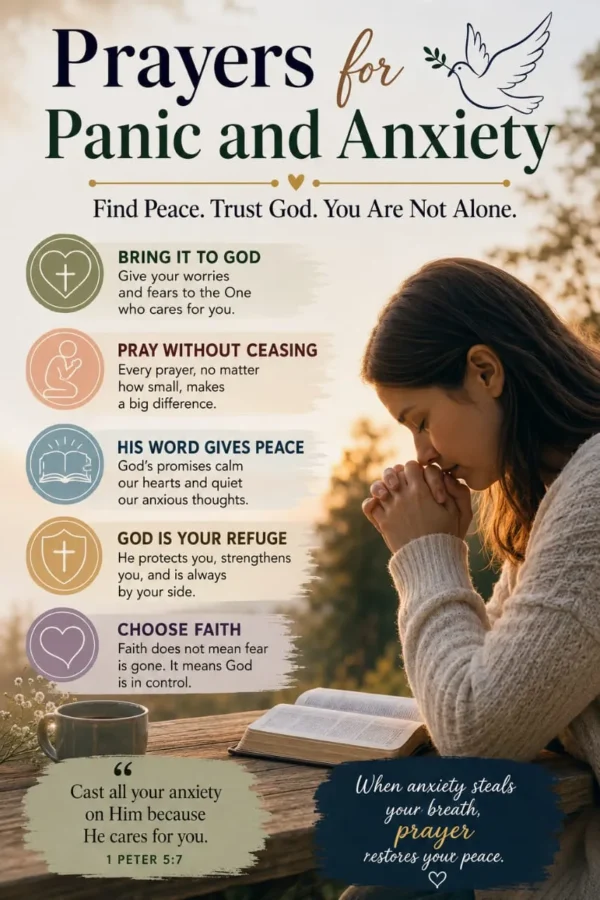 prayers for panic and anxiety