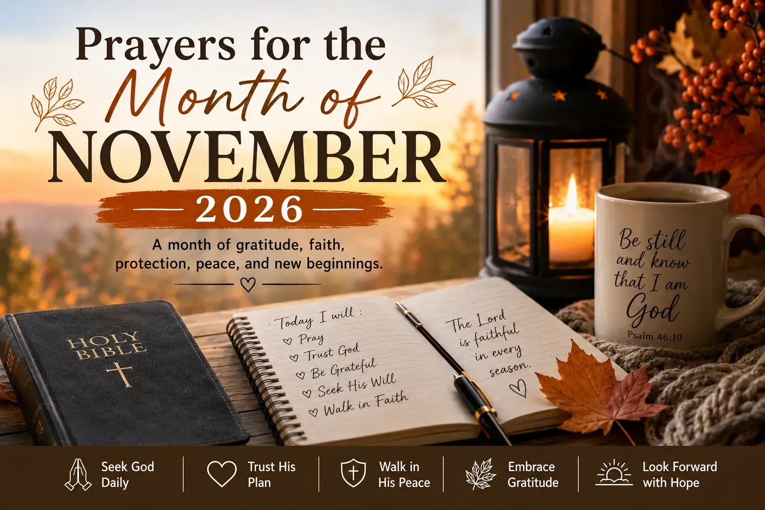 prayers for the month of november 2026
