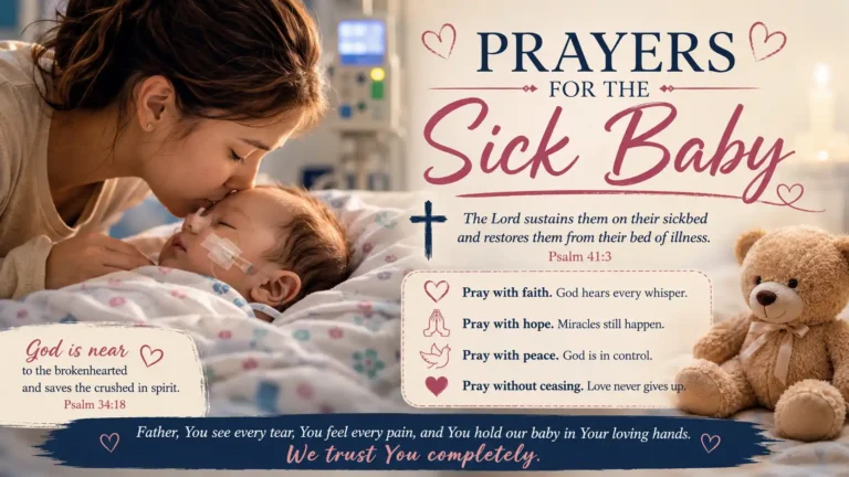 prayers for the sick baby