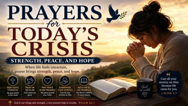 prayers for today's crisis