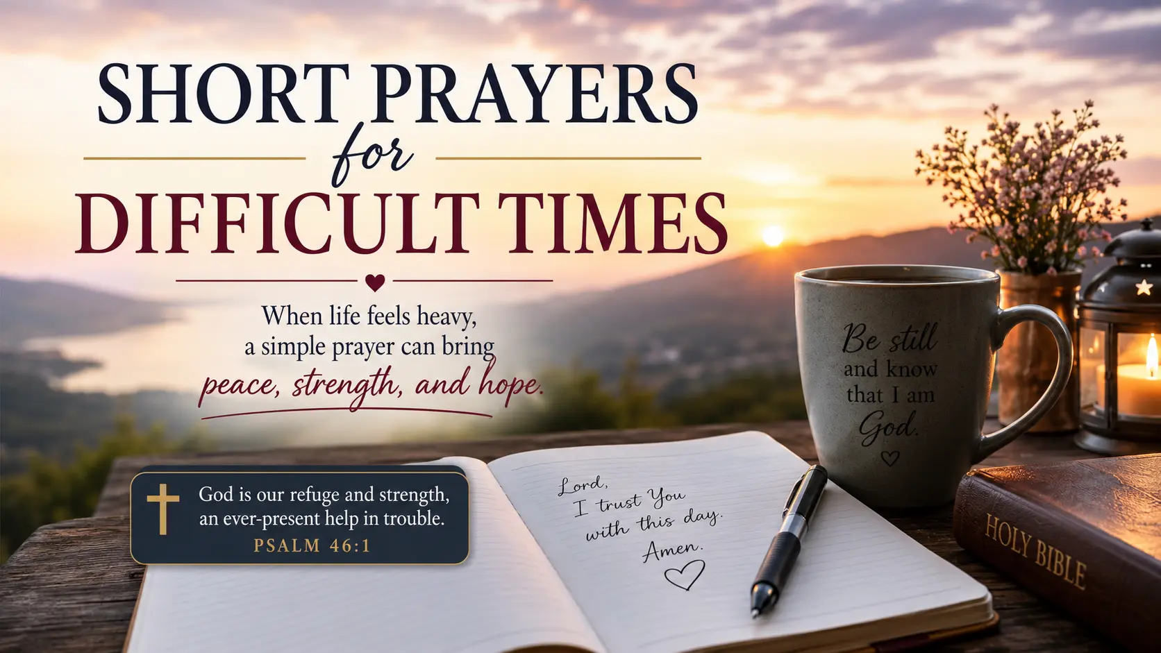 short prayers for difficult times
