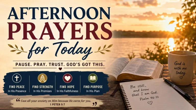 afternoon prayers for today
