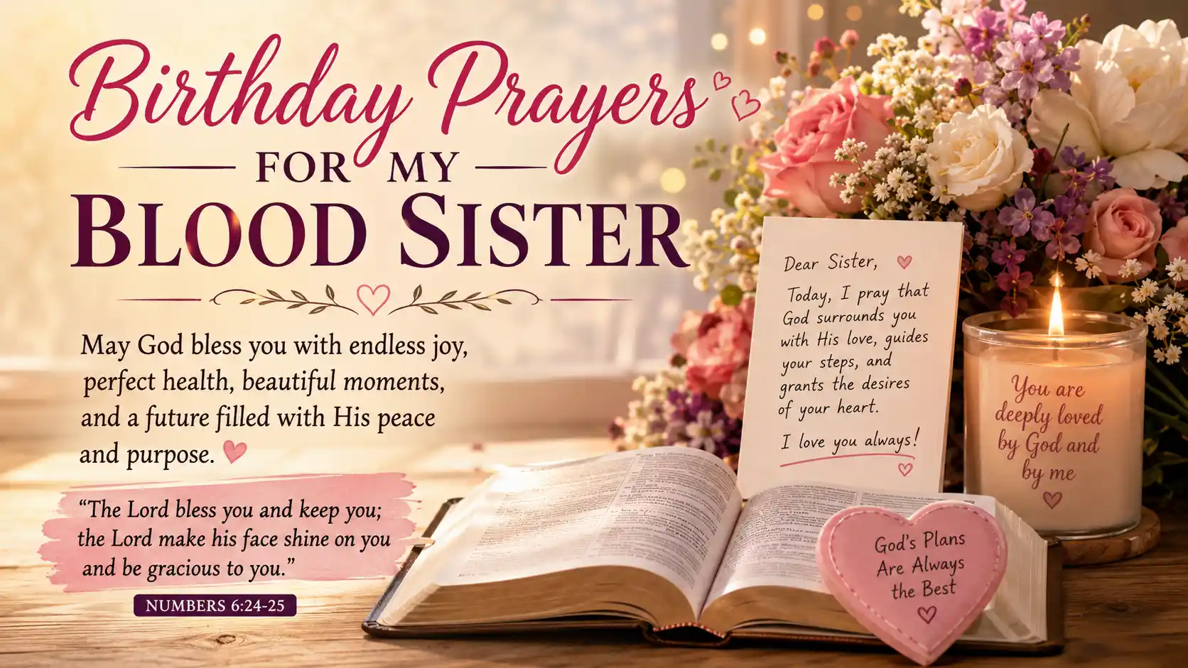 birthday prayers for my blood sister