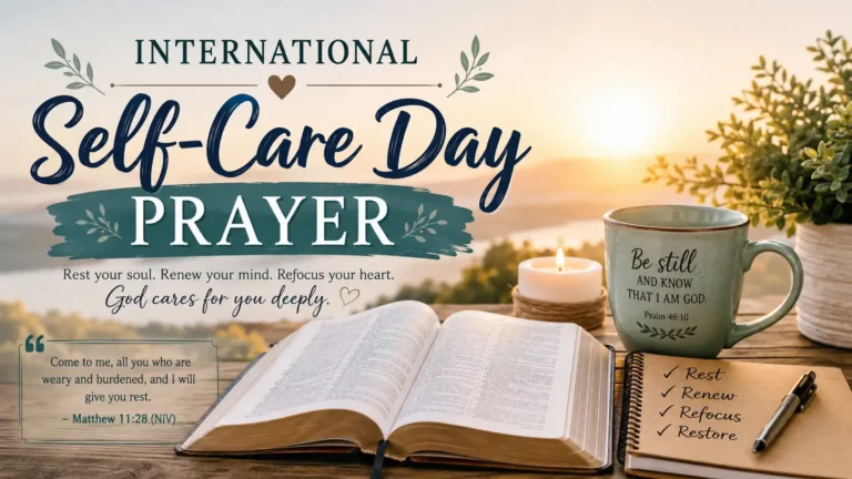 International Self-Care Day Prayer