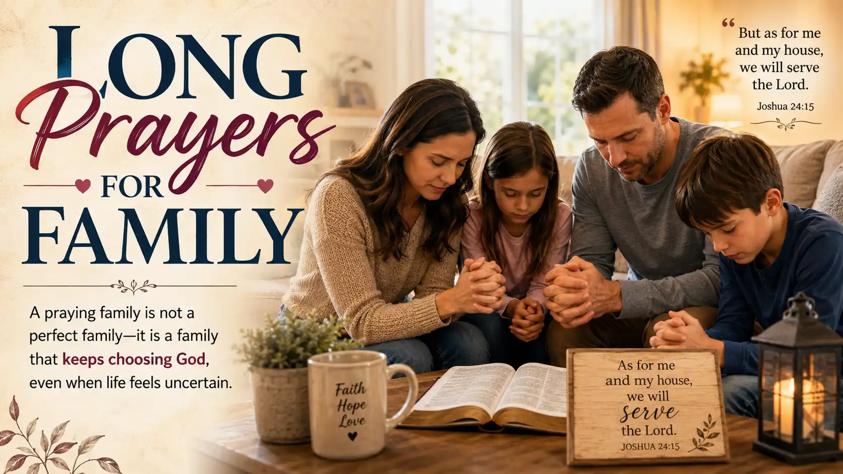 long prayers for family