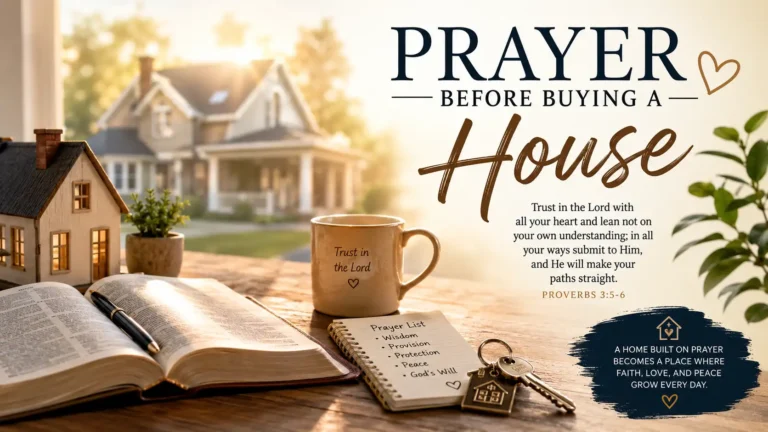 Prayer Before Buying a House