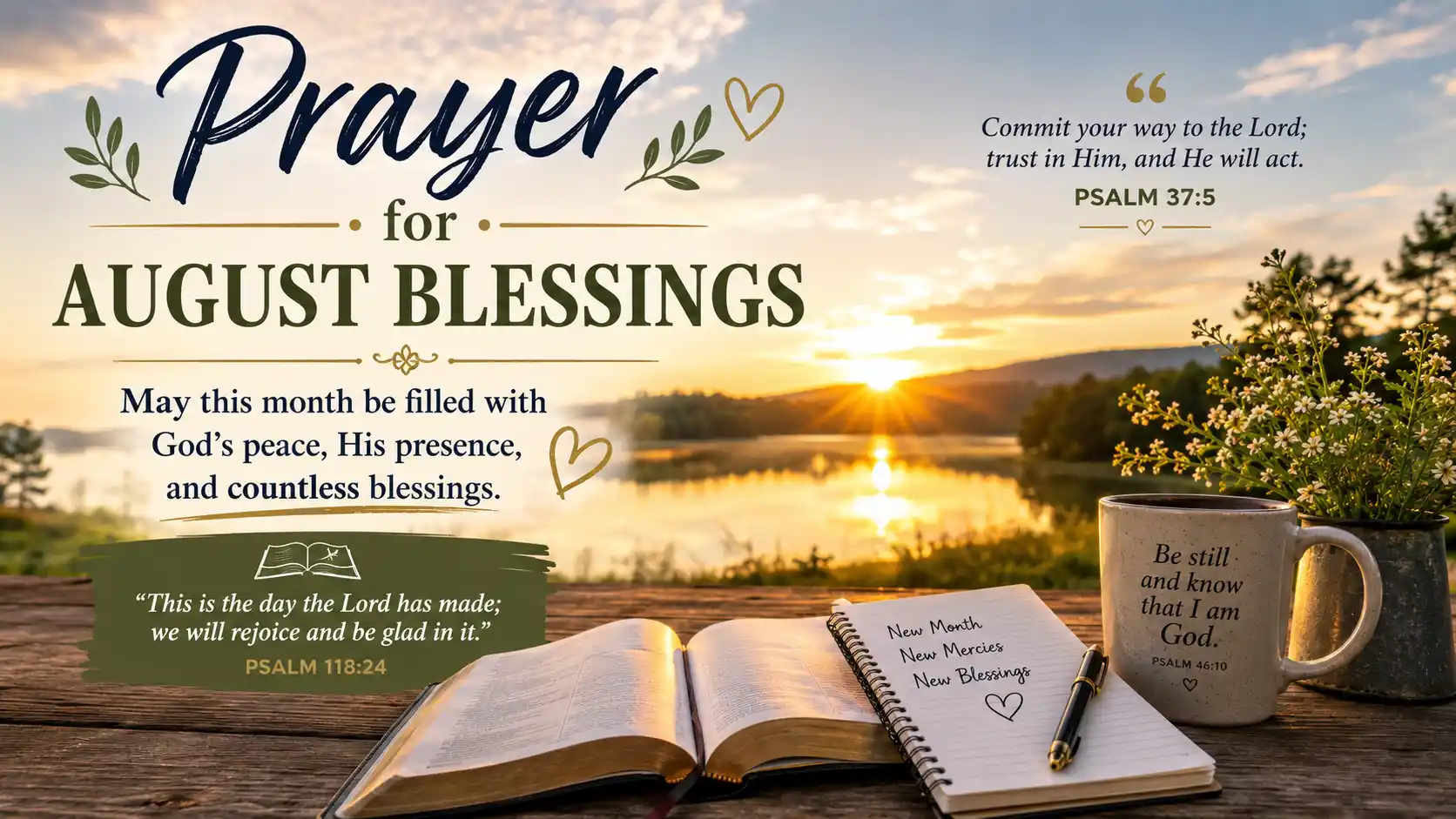 Prayer for August Blessings