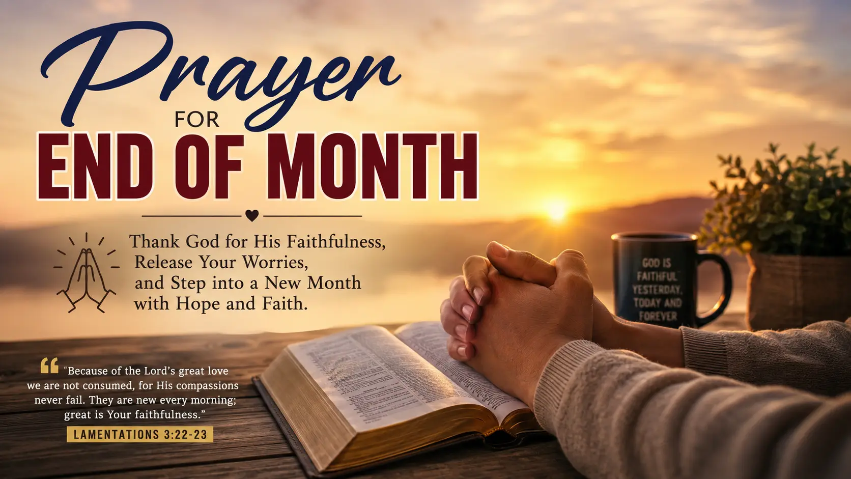 Prayer for End of Month