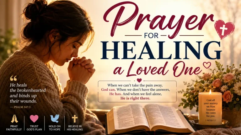 prayer for healing a loved one