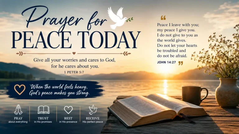 prayer for peace today