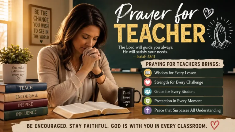 Prayer for Teacher