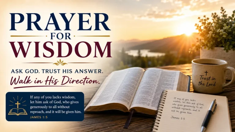 prayer for wisdom
