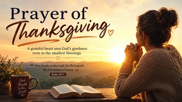 Prayer of Thanksgiving