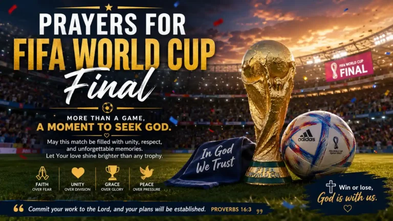 Prayers for FIFA World Cup Final