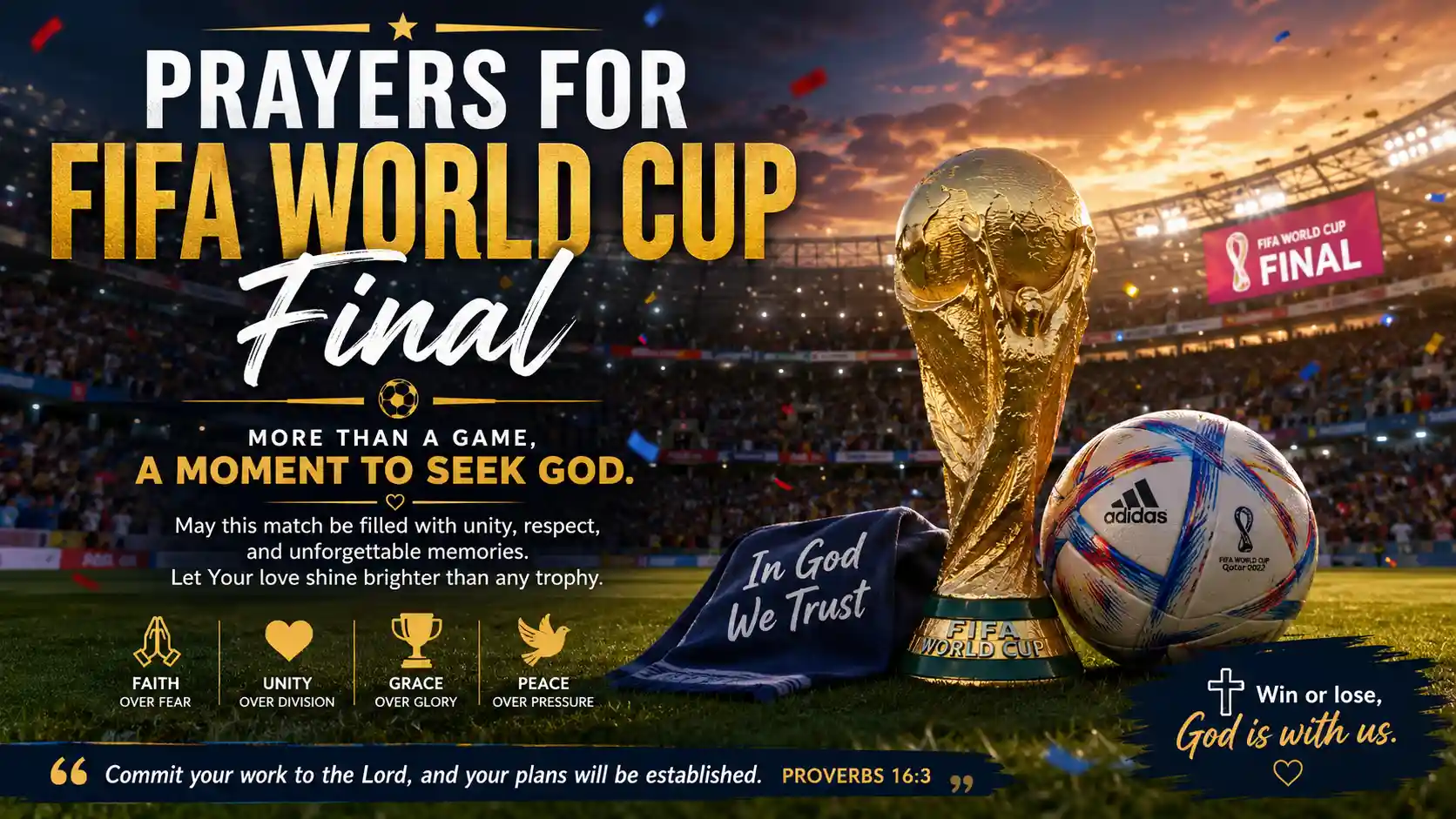 Prayers for FIFA World Cup Final