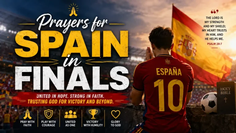 Prayers for Spain in Finals
