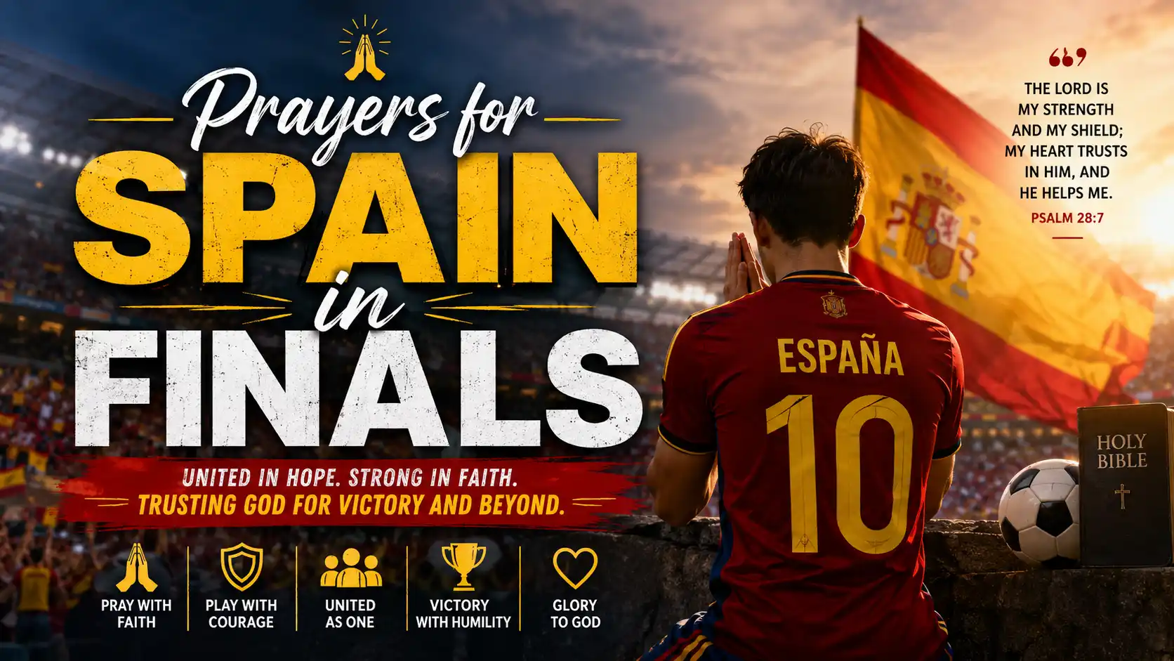 Prayers for Spain in Finals