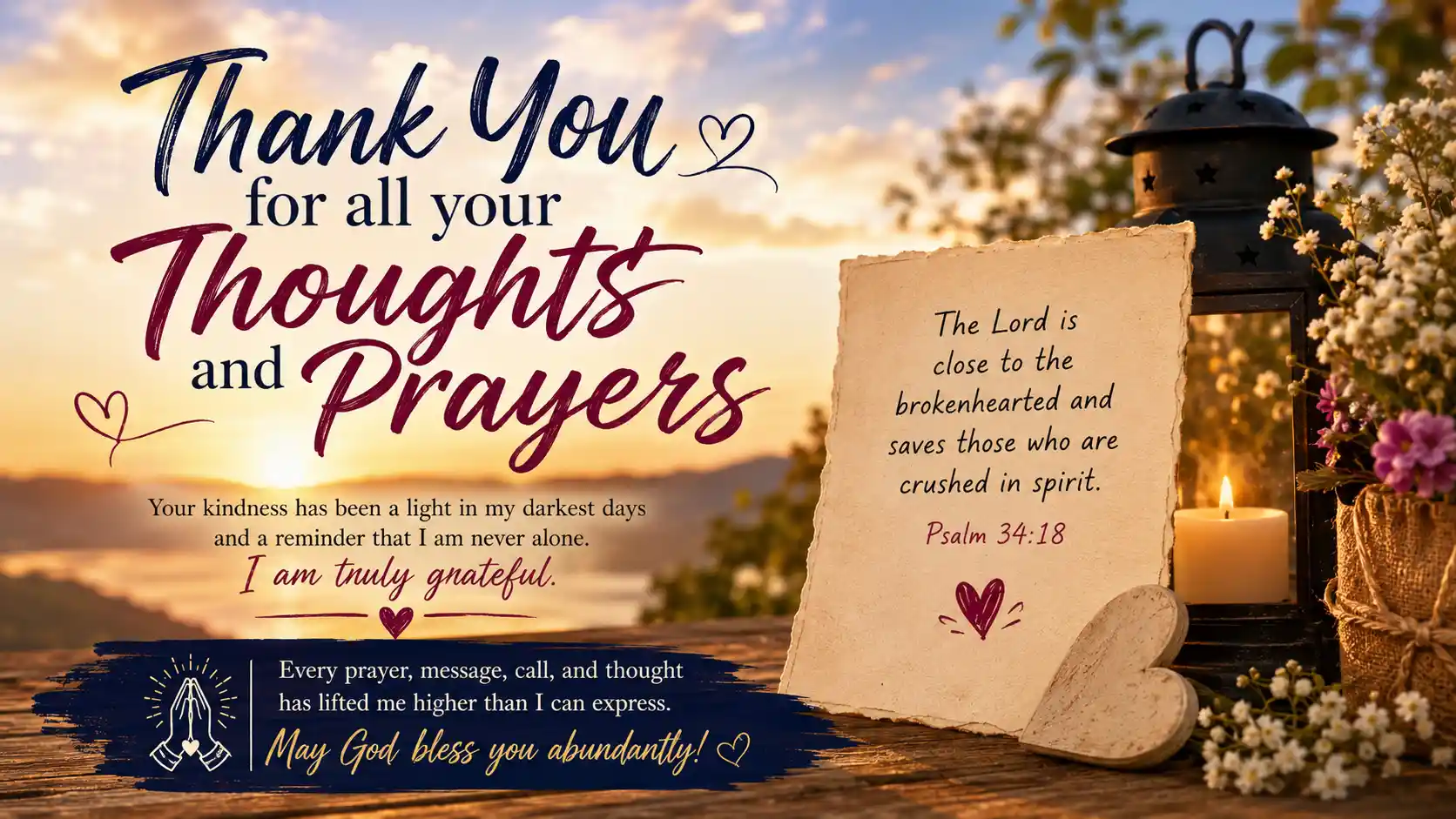 thoughts and prayers