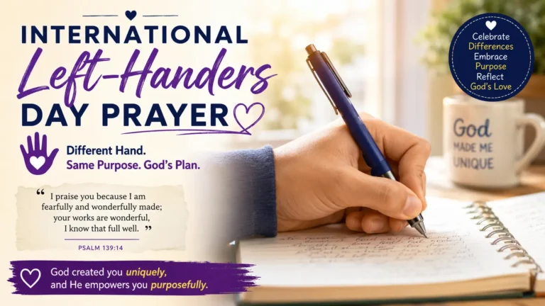 International Left-Handers Day Prayer