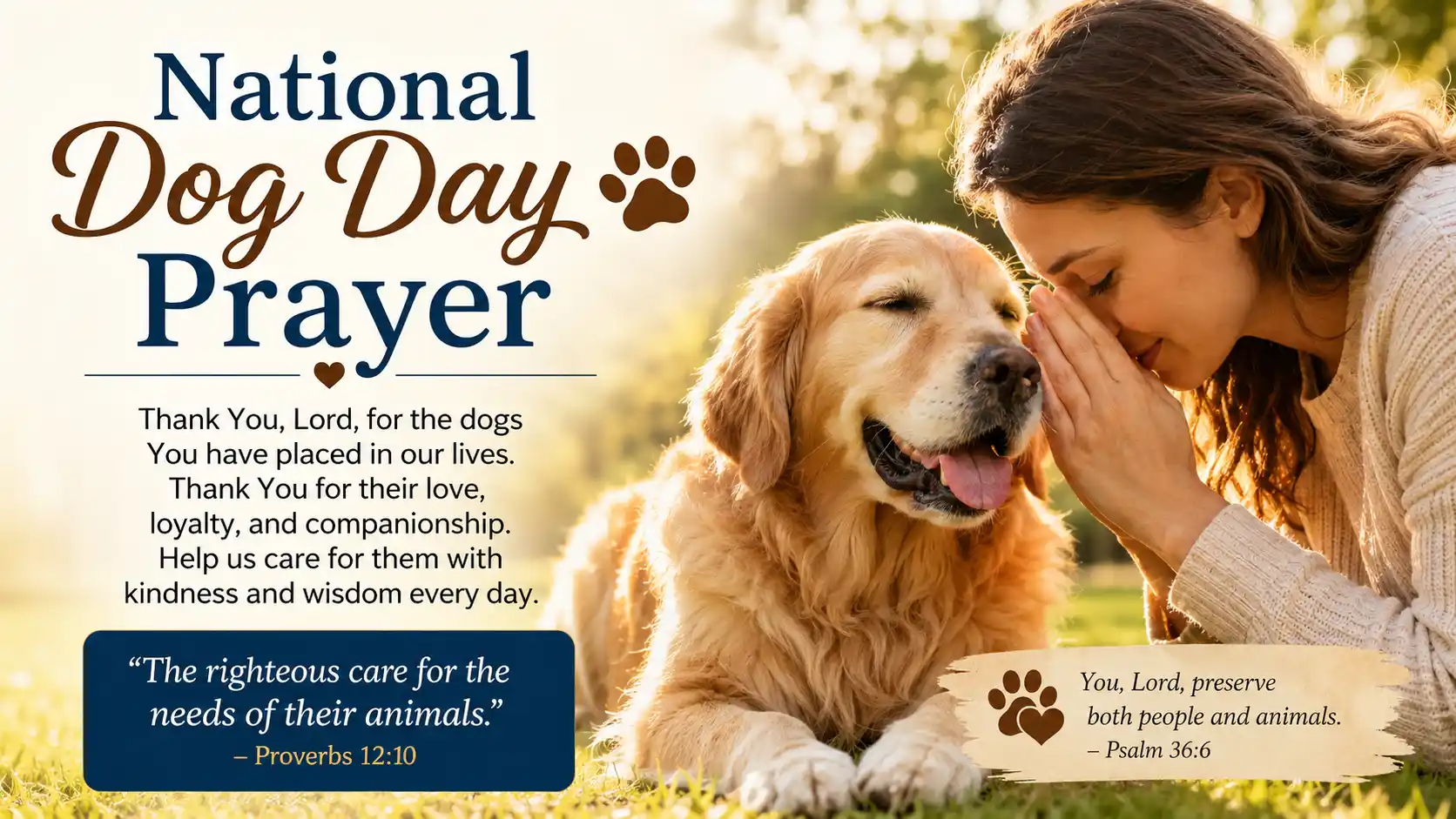 National Dog Day Prayer