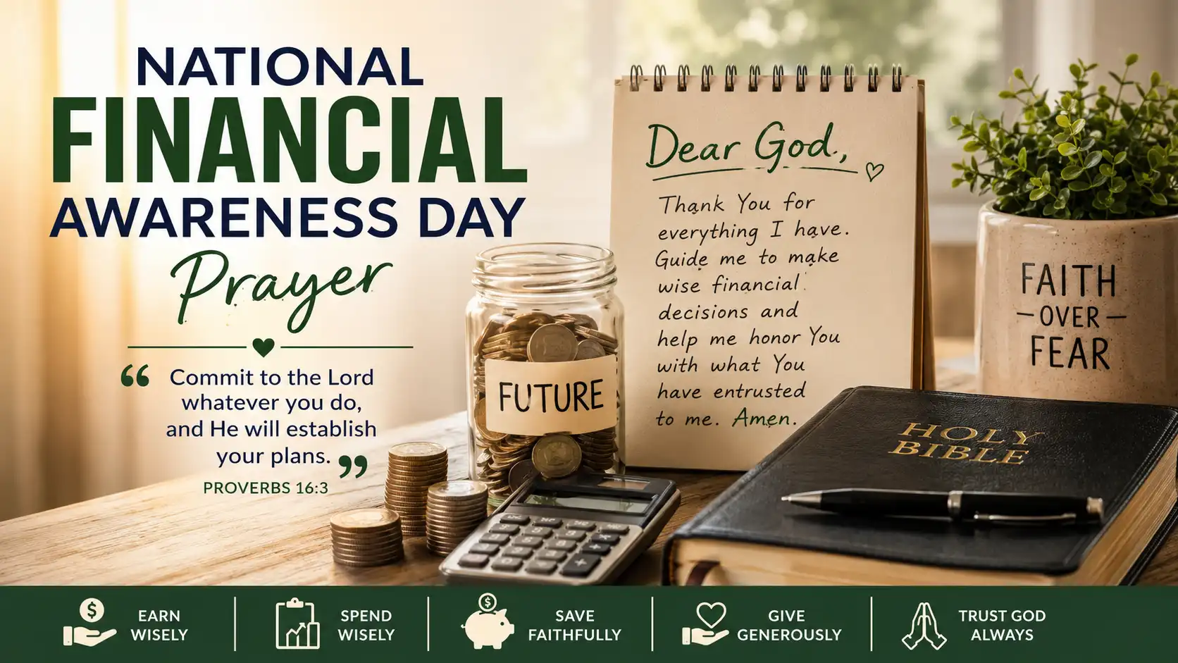 National Financial Awareness Day Prayer