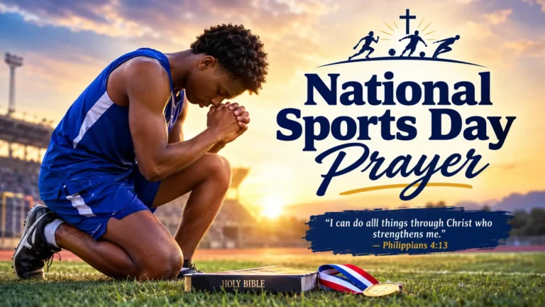 National Sports Day Prayer
