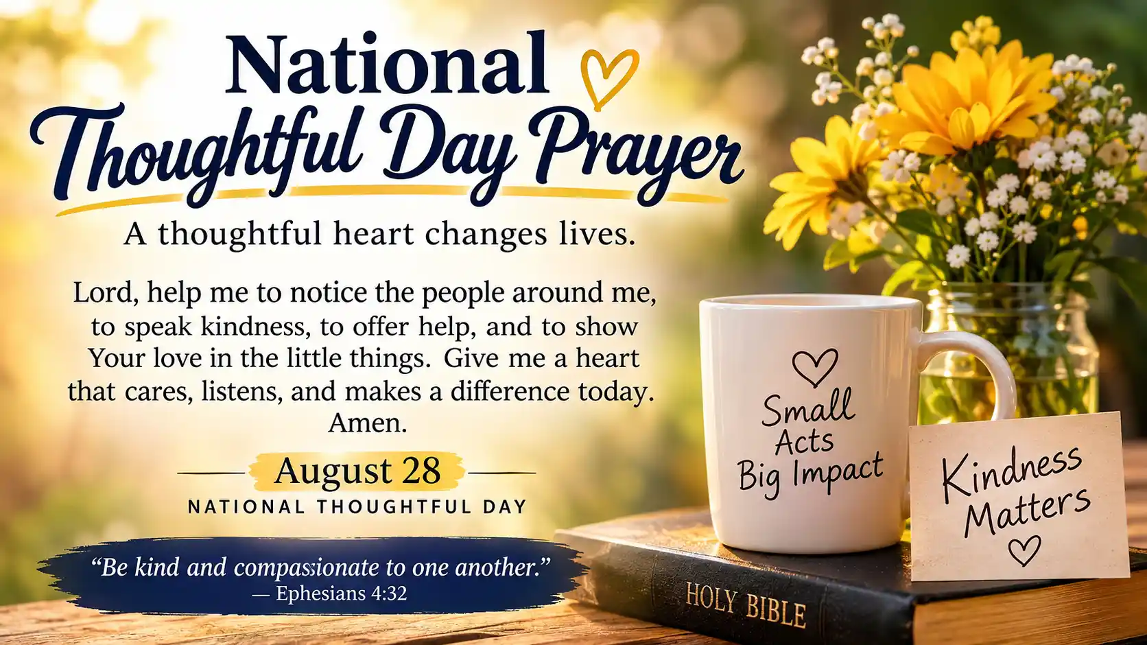 National Thoughtful Day Prayer