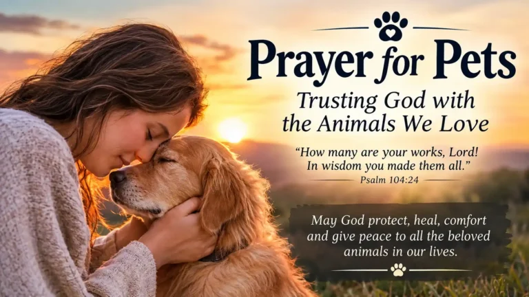Prayer for Pets