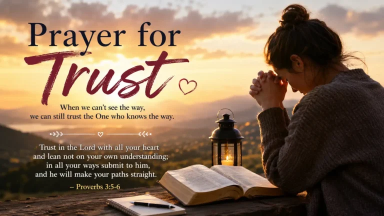 Prayer for Trust