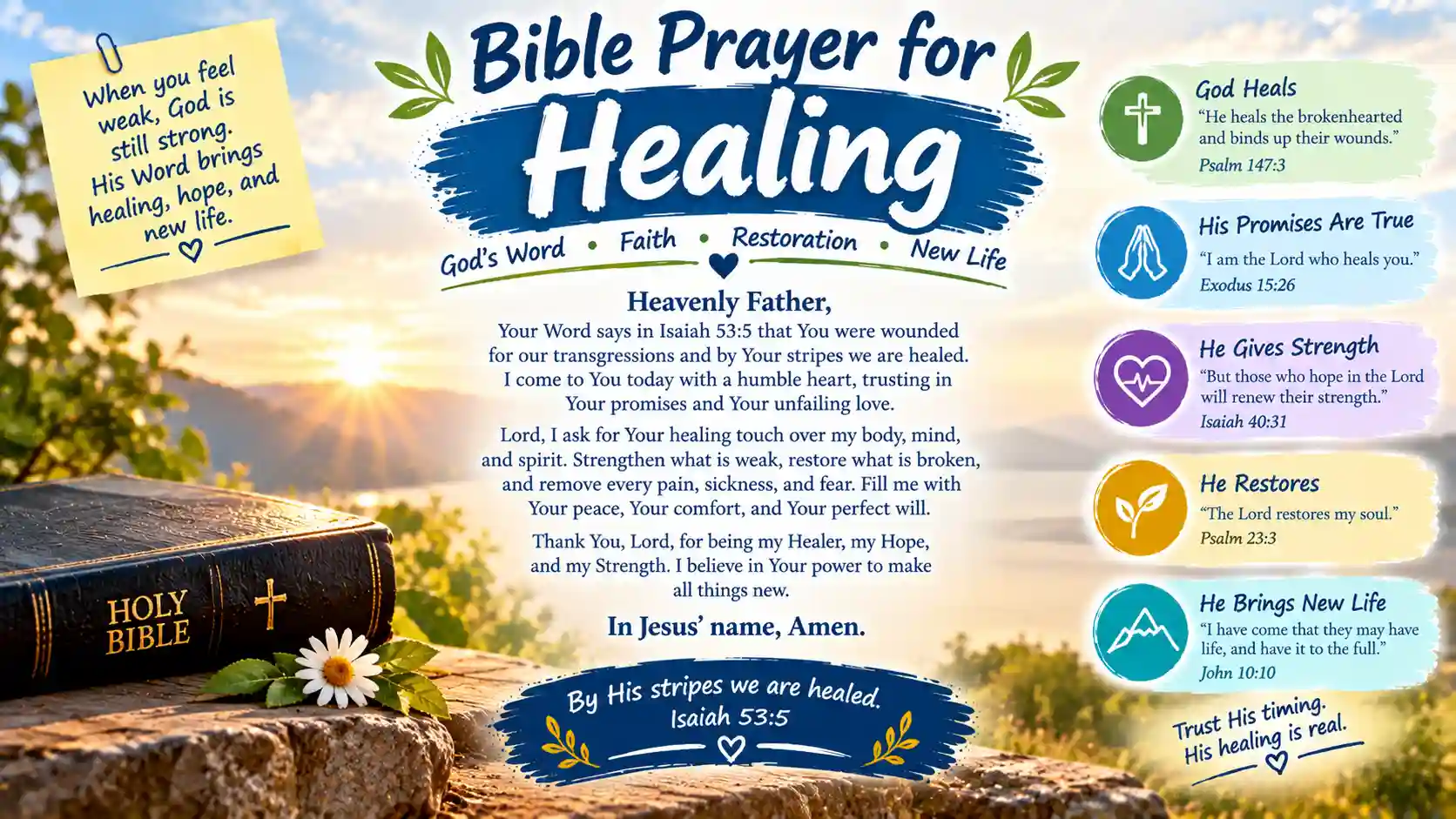 Bible prayer for healing