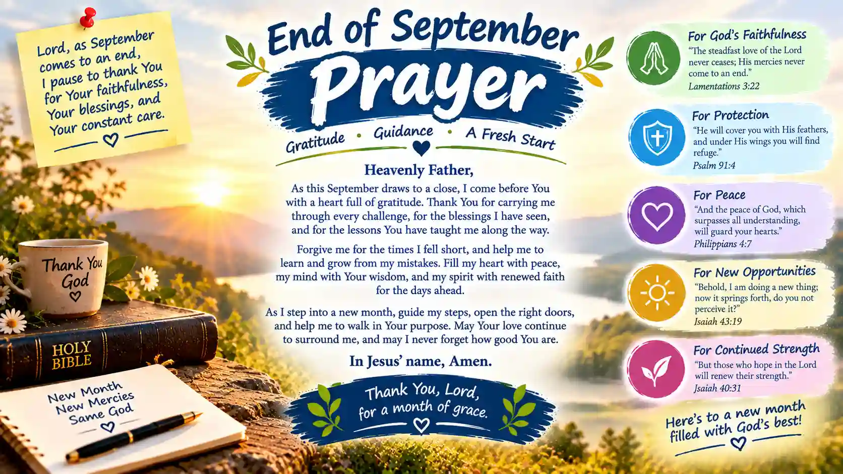 End of September Prayer
