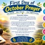 First day of October prayer