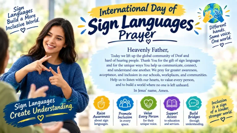 International Day of Sign Languages Prayer