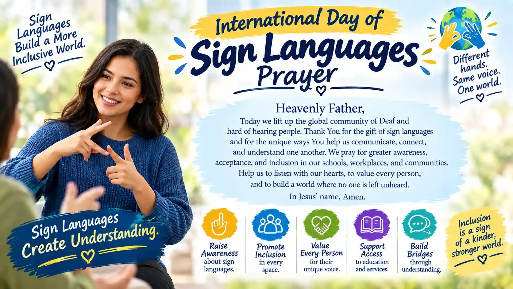 International Day of Sign Languages Prayer