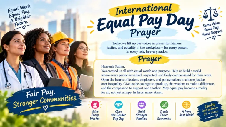 International Equal Pay Day Prayer