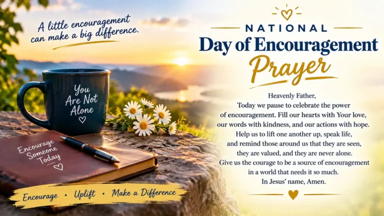 National Day of Encouragement Prayer