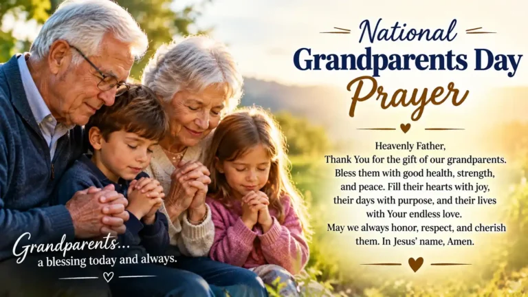 National Grandparents Day Prayer