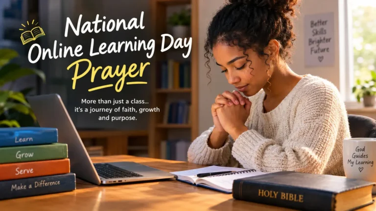 National Online Learning Day Prayer