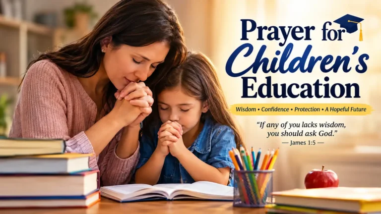 Prayer for Children's Education