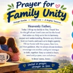 Prayer for Family Unity