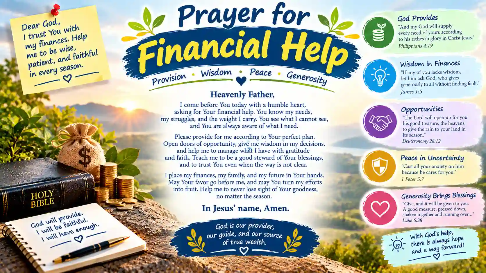 prayer for financial help