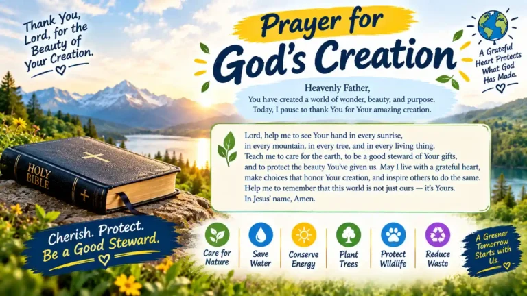 Prayer for God's Creation