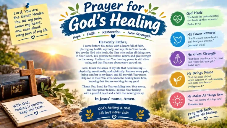 prayer for God's healing
