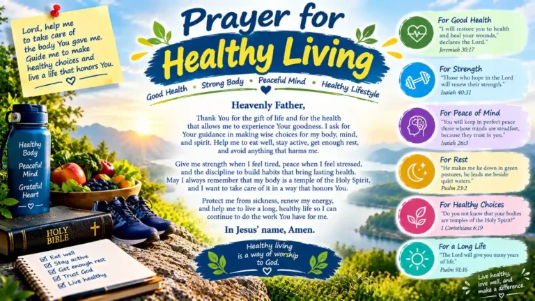 Prayer for Healthy Living